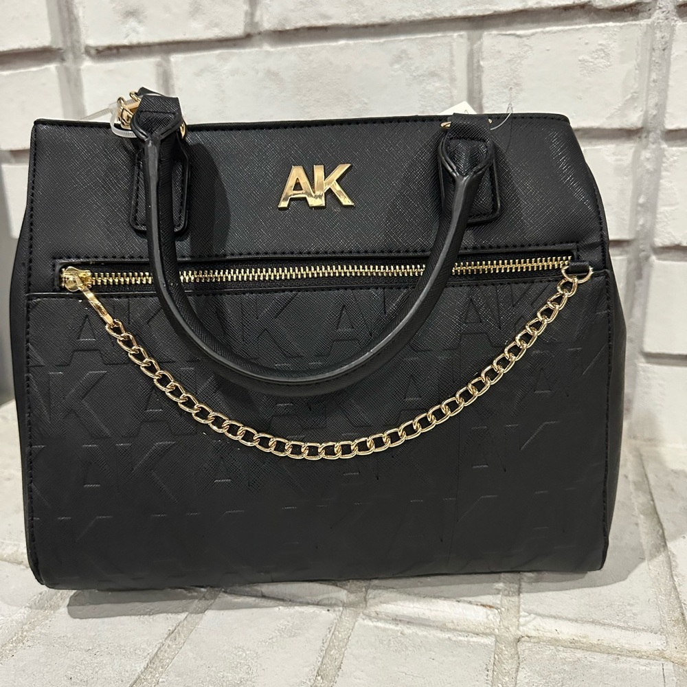 Anne Klein Black Satchel NWT